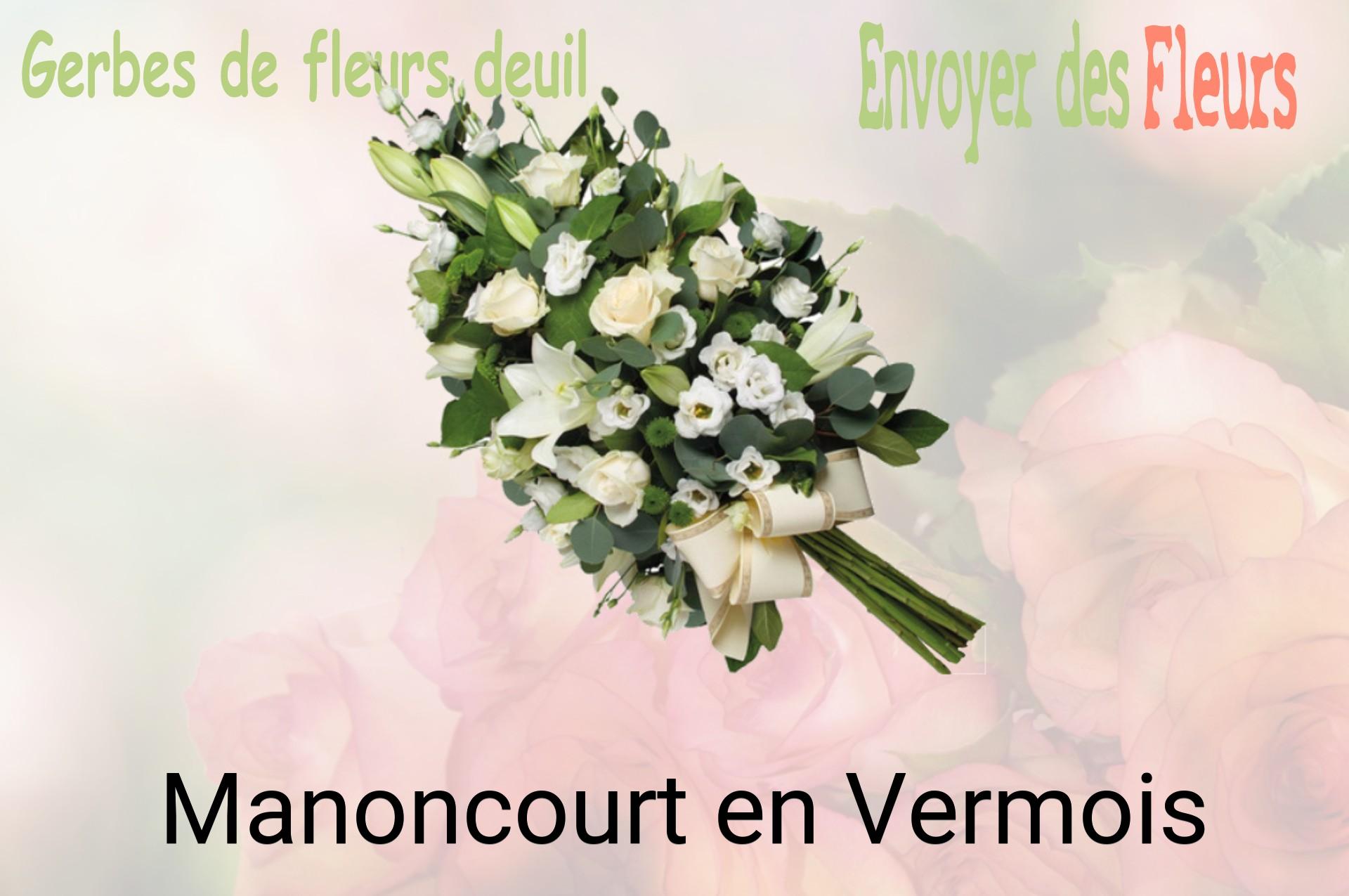 Gerbe de fleurs de deuil livrée à Manoncourt-en-Vermois